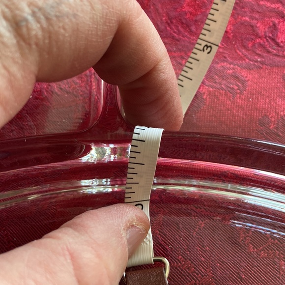 Vintage Thick Clear Pressed Glass Sectional Tray 12”x8.5” inches - Picture 5 of 6